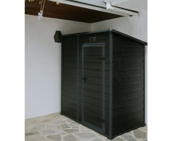 Keter Садовый сарай Essential Shed 6x4 темно-серый/черный Садовые сараи и хранилища