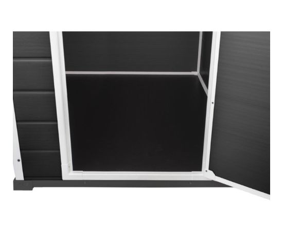 Keter Садовый сарай Essential Shed 6x4 темно-серый/черный Садовые сараи и хранилища