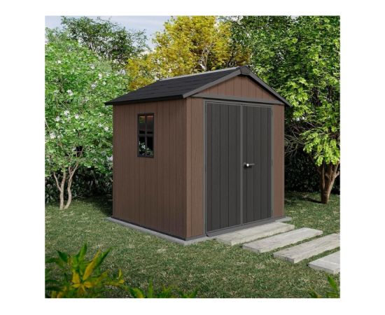 Keter Dārza šķūnis Newton Plus 7x7,5 brūns Dārza šķūņi  un uzglabāšana