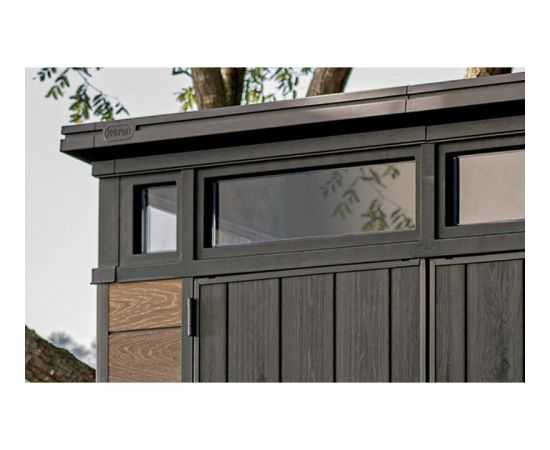 Keter Садовый сарай Deco Pent 9x7, ореховое дерево Садовые сараи и хранилища