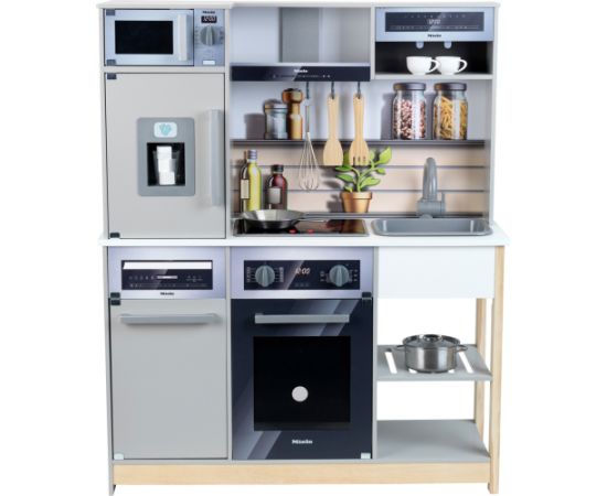 Theo Klein Miele Family Wooden Kitchen, Play Kitchen Grey Новости - Детские товары