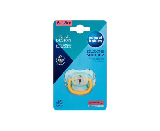 Canpol Exotic Animals / Silicone Soother 1pc Koala 6-18m Пустышки / Соски