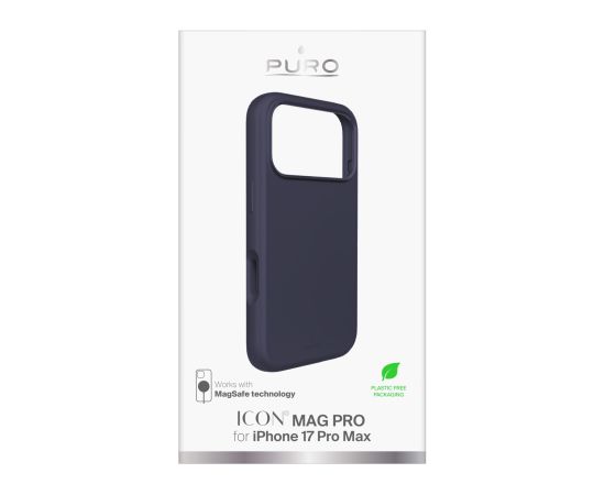 Apple iPhone 17 Pro Max Liquid Silicone Cover with Magsafe by Puro Dark Blue Oriģinālie maciņi
