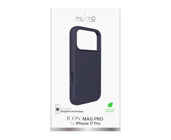 Apple iPhone 17 Pro Liquid Silicone Cover with Magsafe by Puro Dark Blue Oriģinālie maciņi