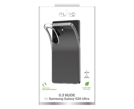 Samsung Galaxy S26 Ultra TPU Ultra-Slim Cover by Puro Transparent Oriģinālie maciņi