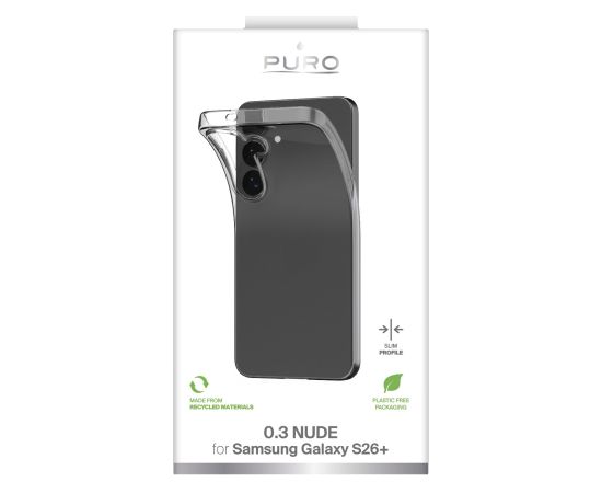 Samsung Galaxy S26+ TPU Ultra-Slim Cover by Puro Transparent Oriģinālie maciņi