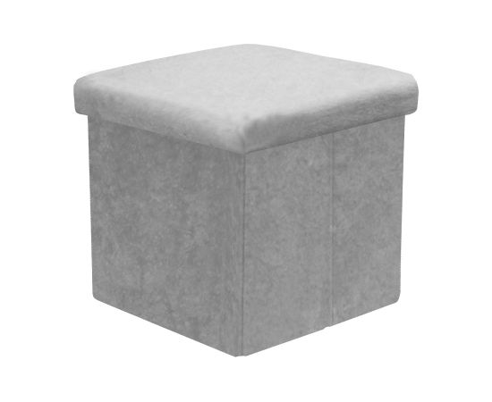 Ottoman JESSE with storage 30x30xH30cm, grey Новинки Для дома и сада 