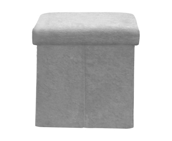 Ottoman JESSE with storage 30x30xH30cm, grey Новинки Для дома и сада 