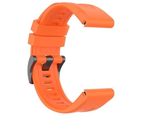 OEM   Silicone strap for GARMIN FENIX 3 / 3HR / 5X / 6X / 6X Pro / 7X / 7X Pro orange (8) Smart pūlksteņu aksesuāri