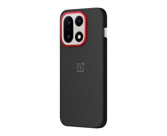 Aramīda magnētiskais maciņš priekš OnePlus 15 5G melns Neoriģinālie Maciņi