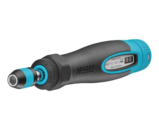 Hazet torque screwdriver 6004CT-12 black/blue, 0.2 - 1.2 Nm, 1/4" bit holder, round handle Новинки Для дома и сада 