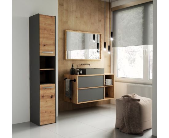 Top E Shop Topeshop S30 ANTRACYT/ARTISAN bathroom storage cabinet Новинки Для дома и сада 