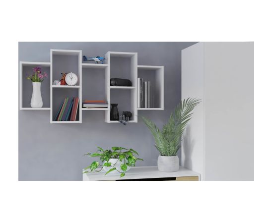 Top E Shop Wall-hung bookcase Bilbao 7.0 Wall Shelves White Новинки Для дома и сада 