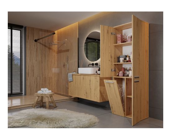 Top E Shop Topeshop NEL 1K DD ART KPL bathroom storage cabinet Oak Новинки Для дома и сада 