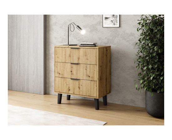 Top E Shop SCANDI 3S SLIM OAK ARTISAN CHEST OF DRAWERS Новинки Для дома и сада 
