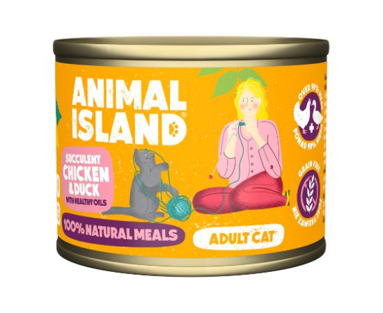 ANIMAL ISLAND Turkey with quail - wet cat food - 200 g Kaķu konservi