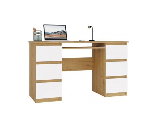 Top E Shop KUBA Desk Artisan Oak/White Set Jaunumi -Dārzam