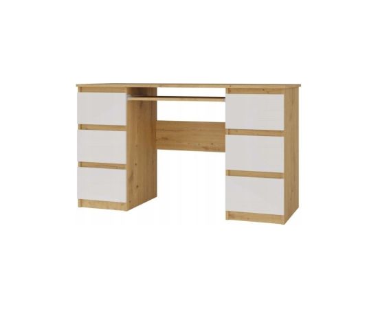 Top E Shop KUBA Desk Artisan Oak/White Set Jaunumi -Dārzam