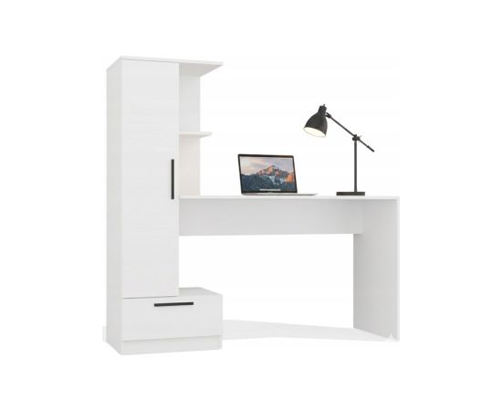 Top E Shop Cosmo Desk + Bookcase Set, White Jaunumi -Dārzam
