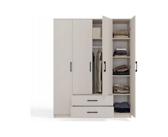 Top E Shop ROMANA wardrobe 160x205 Cashmere without mirror Шкафы