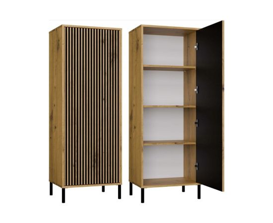 Top E Shop KAMARO 1DD SLIM OAK ARTISAN DISPLAY CABINET Новинки Для дома и сада 