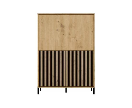 Top E Shop KAMARO 4DK SLIM/GŁ OAK ARTISAN DISPLAY CABINET Новинки Для дома и сада 