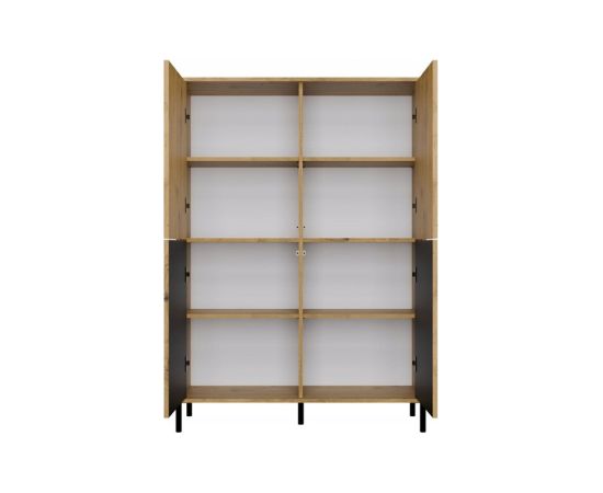 Top E Shop KAMARO 4DK SLIM/GŁ OAK ARTISAN DISPLAY CABINET Новинки Для дома и сада 