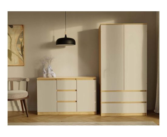 Top E Shop MALWA SS-90 wardrobe Artisan oak/cashmere Шкафы