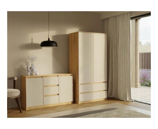 Top E Shop MALWA SS-90 wardrobe Artisan oak/cashmere Шкафы