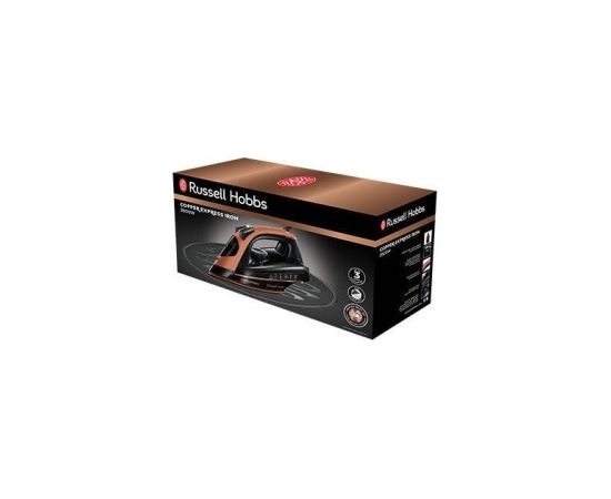 Russell Hobbs Copper Express Dry & Steam iron 2600 W Black, Copper Gludekļi un sistēmas