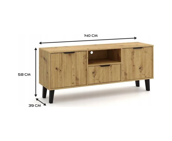 Top E Shop RTV SCANDI 2D1S SLIM ARTISAN OAK Новинки Для дома и сада 