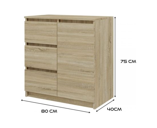 Top E Shop Topeshop 1D3S SONOMA KPL chest of drawers Новинки Для дома и сада 