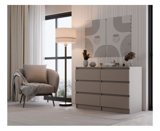 Top E Shop MALWA CHEST OF DRAWERS M6/120 CLAY COLOUR Новинки Для дома и сада 