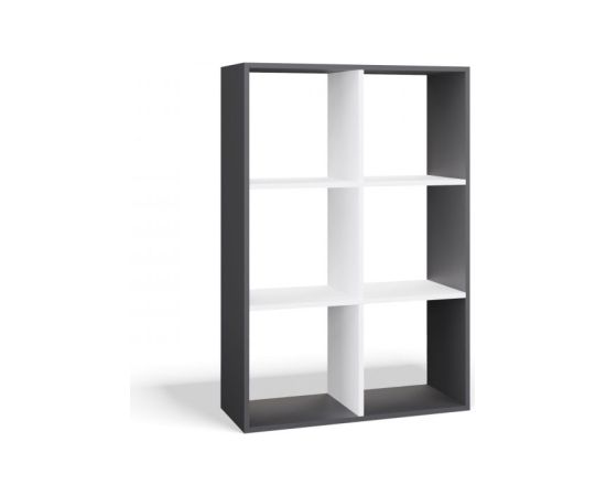 Top E Shop MALAX 2X3 SHELVING UNIT, ANTHRACITE/WHITE Jaunumi -Dārzam