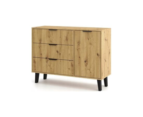 Top E Shop SCANDI 1D3S SLIM OAK ARTISAN CHEST OF DRAWERS Новинки Для дома и сада 
