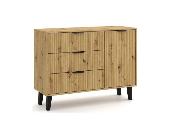 Top E Shop SCANDI 1D3S SLIM OAK ARTISAN CHEST OF DRAWERS Новинки Для дома и сада 