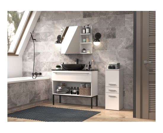 Top E Shop Topeshop NEL V DDS BIEL bathroom storage cabinet White Новинки Для дома и сада 