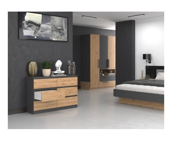 Top E Shop Topeshop M6 120 ANTRACYT/ART chest of drawers Новинки Для дома и сада 