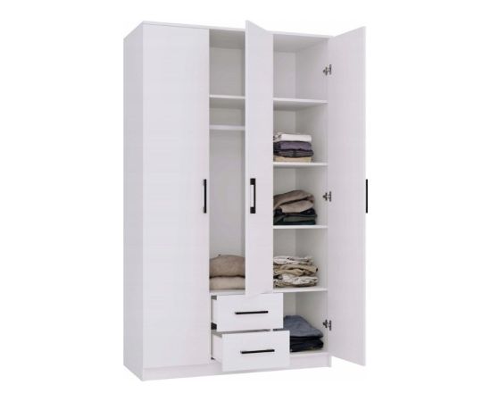 Top E Shop ROMANA wardrobe 120x205 White without mirror Шкафы