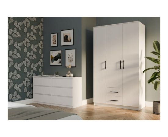 Top E Shop ROMANA wardrobe 120x205 White without mirror Шкафы