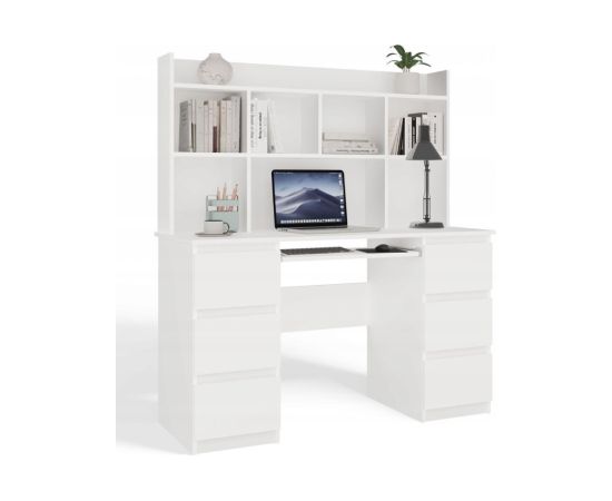 Top E Shop KUBA Desk Set + Extension Piece, White Jaunumi -Dārzam