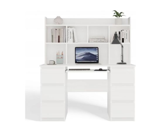Top E Shop KUBA Desk Set + Extension Piece, White Jaunumi -Dārzam