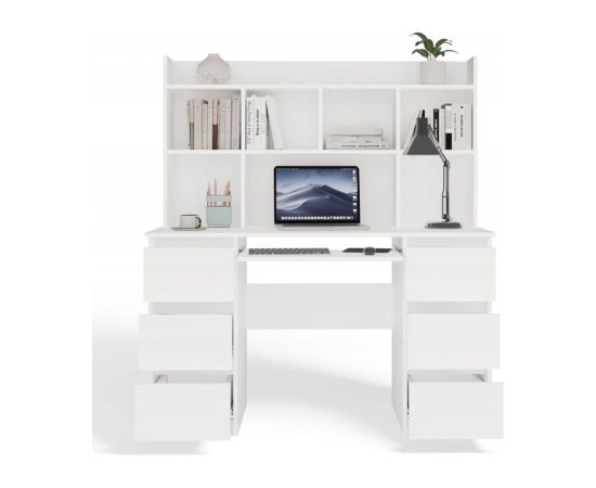 Top E Shop KUBA Desk Set + Extension Piece, White Jaunumi -Dārzam