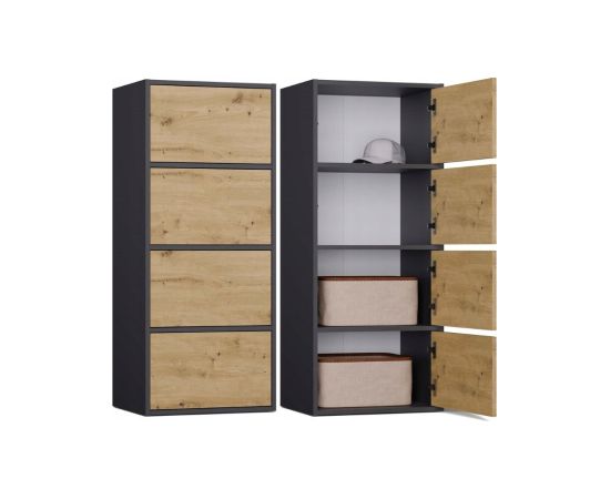 Top E Shop ALMA CHEST OF DRAWERS, ANTHRACITE/ARTISAN OAK Новинки Для дома и сада 