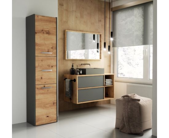 Top E Shop Topeshop S43 ANTRACYT/ARTISAN office bookcase Jaunumi -Dārzam