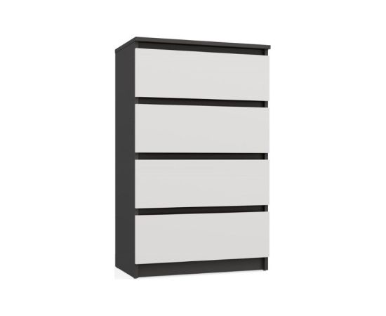 Top E Shop M4 MALWA CHEST OF DRAWERS 4 DRAWERS ANTHRACITE/WHITE Новинки Для дома и сада 