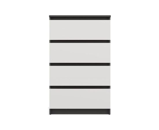 Top E Shop M4 MALWA CHEST OF DRAWERS 4 DRAWERS ANTHRACITE/WHITE Новинки Для дома и сада 