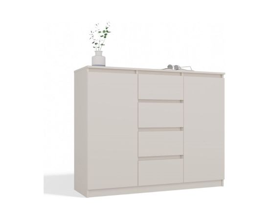 Top E Shop CHEST OF DRAWERS WITH 2 DOORS AND 4 DRAWERS, CASHMERE COLOUR Новинки Для дома и сада 