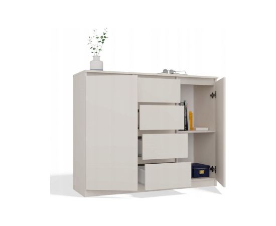 Top E Shop CHEST OF DRAWERS WITH 2 DOORS AND 4 DRAWERS, CASHMERE COLOUR Новинки Для дома и сада 