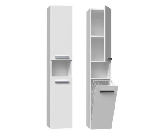 Top E Shop Bathroom cabinet NEL III 31x30x174 cm, matt white Новинки Для дома и сада 